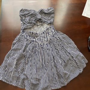 Skylar + Madison smocked strapless skort dress, S